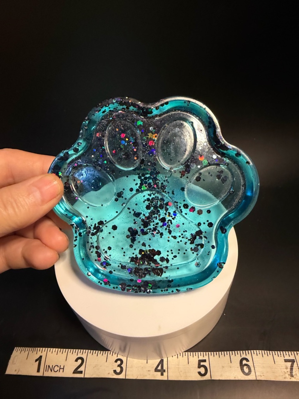 Paw print trinket dish